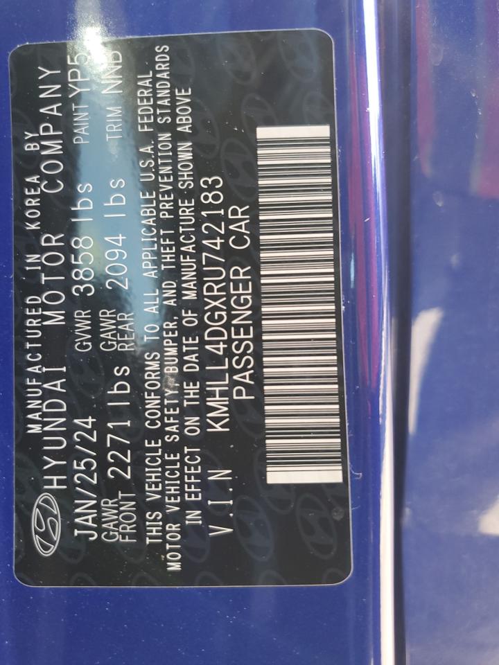 2024 HYUNDAI ELANTRA SE VIN:KMHLL4DGXRU742183