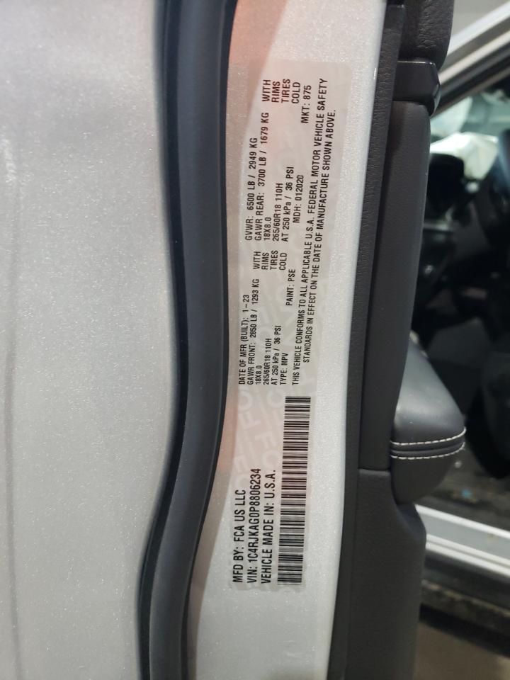 2023 JEEP GRAND CHEROKEE L LAREDO VIN:1C4RJKAG0P8806234