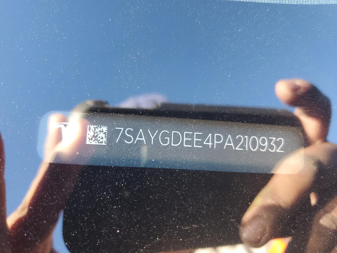 2023 TESLA MODEL Y VIN:7SAYGDEE4PA210932