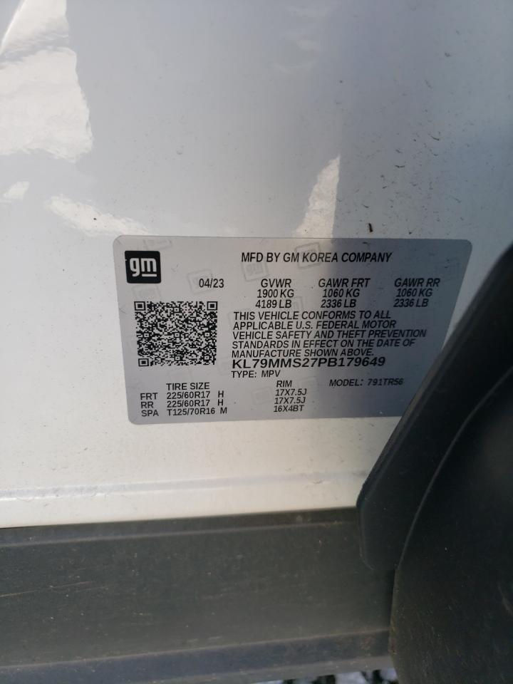 2023 CHEVROLET TRAILBLAZER LS VIN:KL79MMS27PB179649