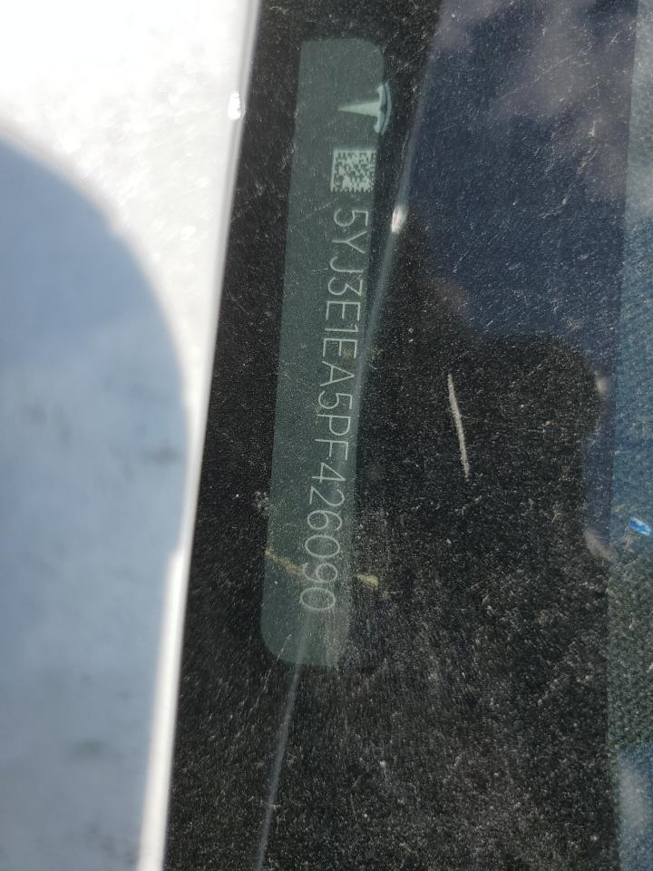 2023 TESLA MODEL 3 VIN:5YJ3E1EA5PF426090