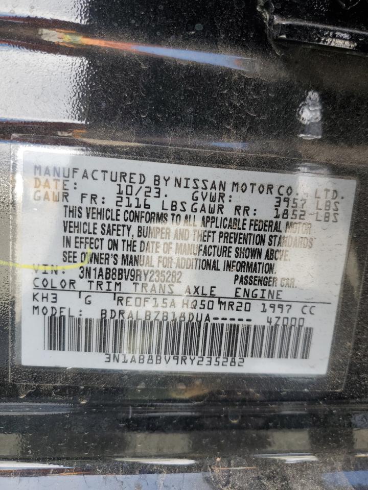 2024 NISSAN SENTRA S VIN:3N1AB8BV9RY235282