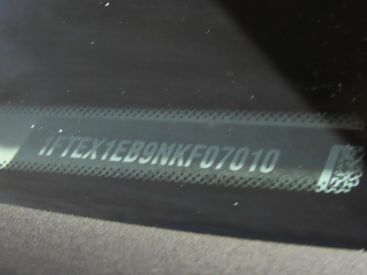 2022 FORD F150 SUPER CAB VIN:1FTEX1EB9NKF07010
