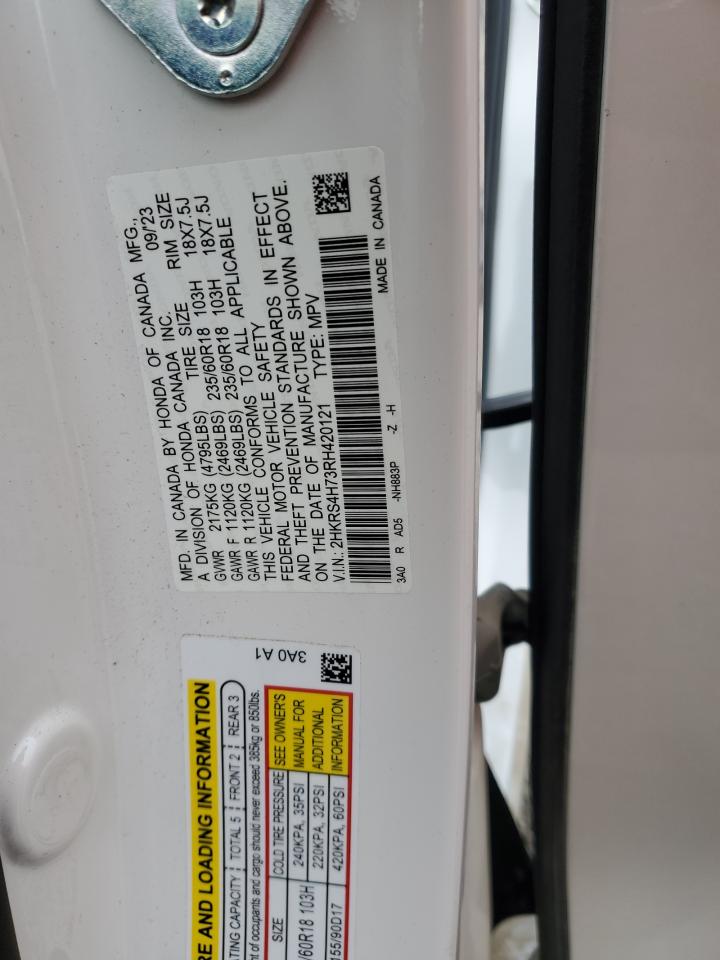 2024 HONDA CR-V EXL VIN:2HKRS4H73RH420121