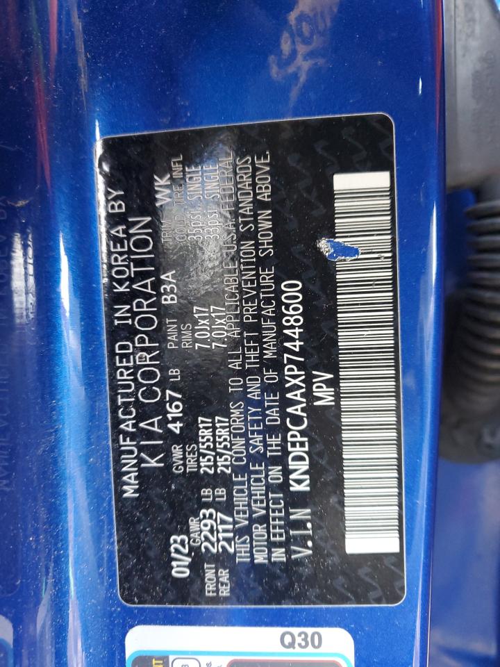 2023 KIA SELTOS LX VIN:KNDEPCAAXP7448600