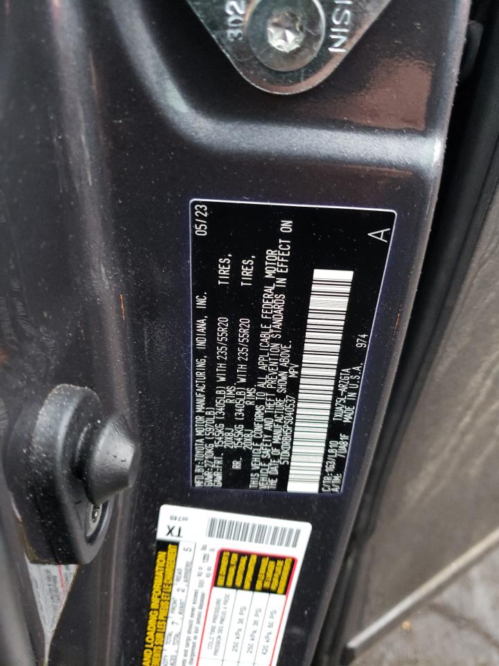 2023 TOYOTA HIGHLANDER L VIN:5TDKDRBH5PS040537