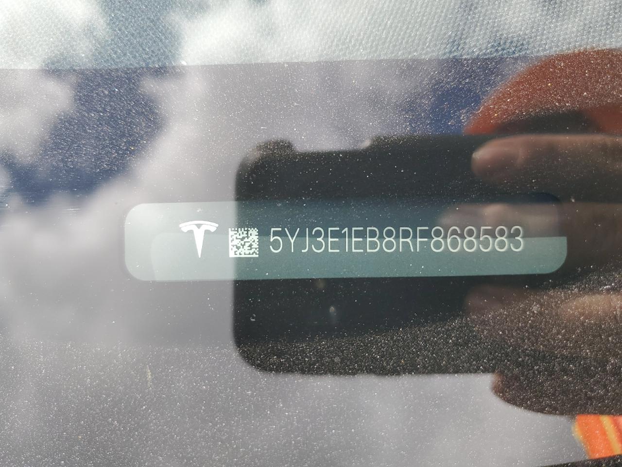 2024 TESLA MODEL 3 VIN:5YJ3E1EB8RF868583