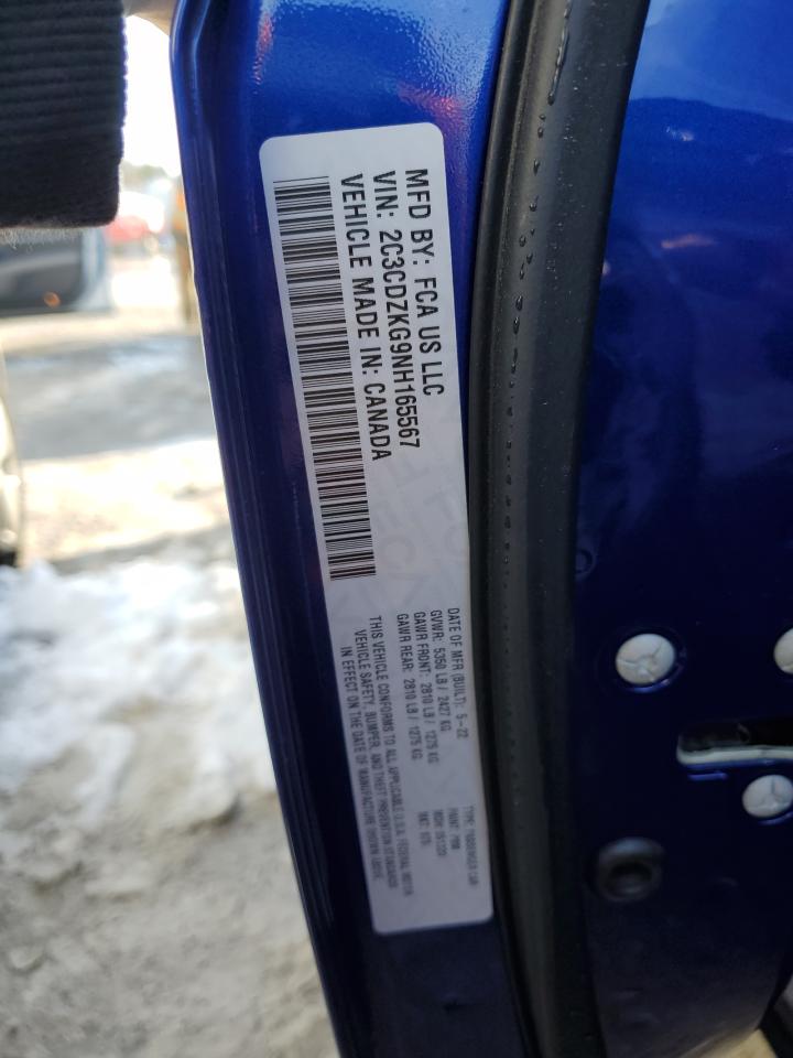 2022 DODGE CHALLENGER GT VIN:2C3CDZKG9NH165567