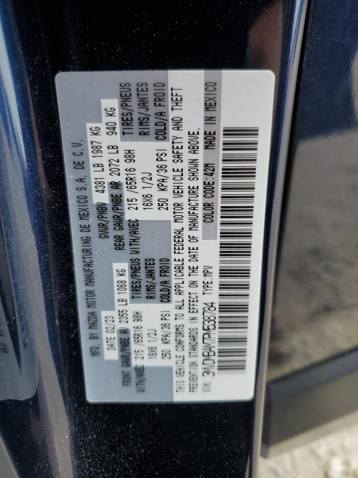 2023 MAZDA CX-30 VIN:3MVDMBAM7PM538784