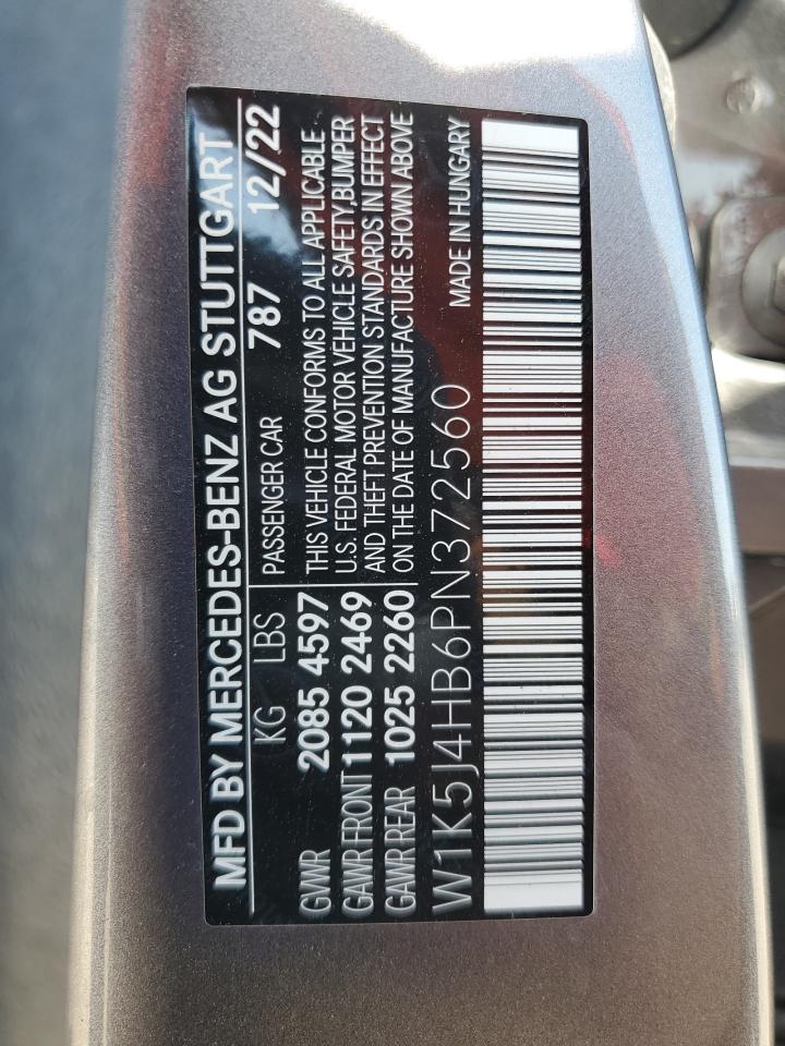 2023 MERCEDES-BENZ CLA 250 4MATIC VIN:W1K5J4HB6PN372560