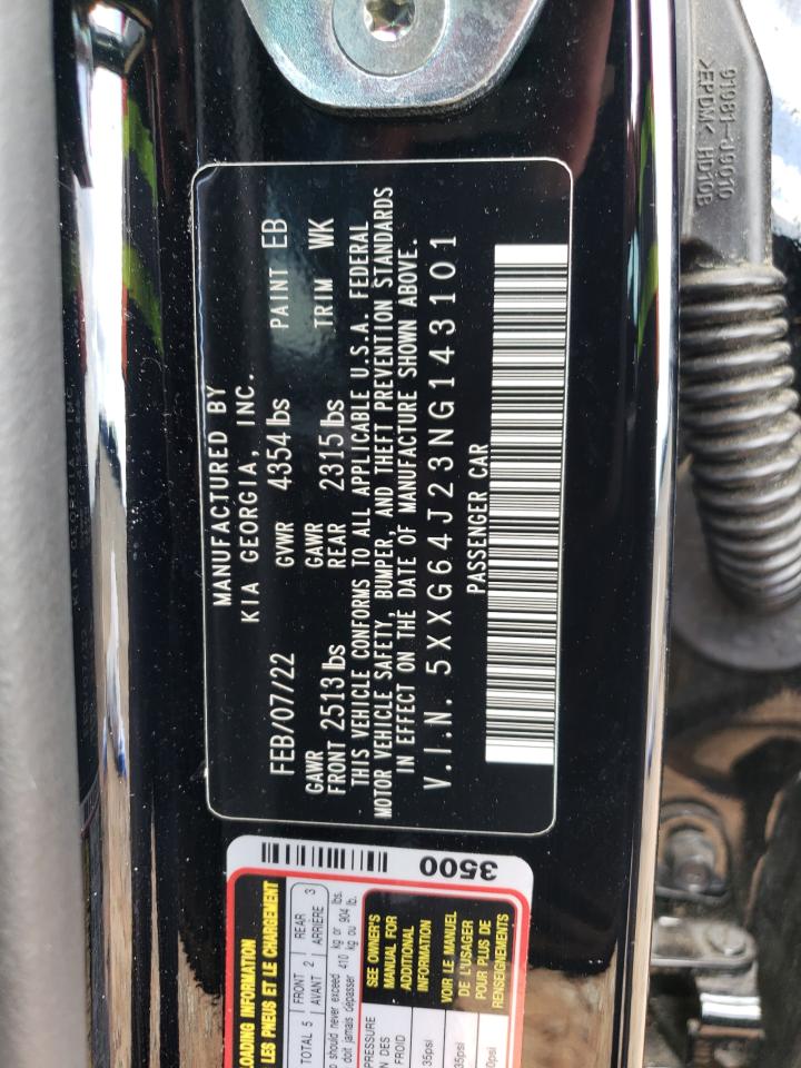2022 KIA K5 GT LINE VIN:5XXG64J23NG143101