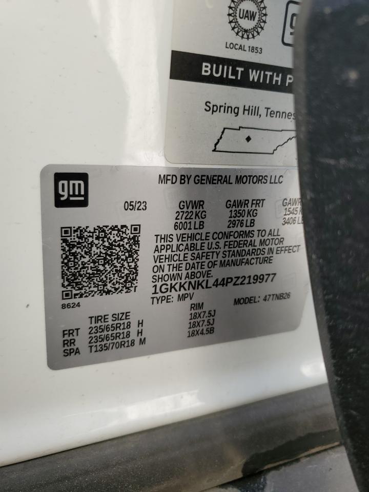 2023 GMC ACADIA SLE VIN:1GKKNKL44PZ219977