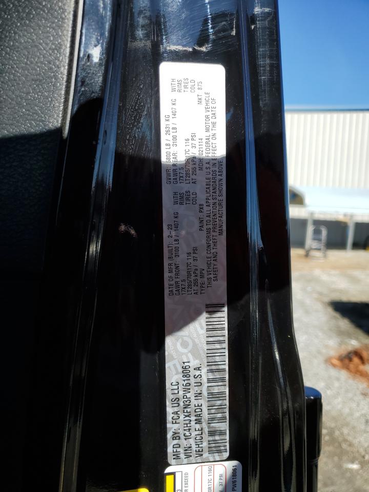 2023 JEEP WRANGLER RUBICON VIN:1C4HJXFN3PW618061