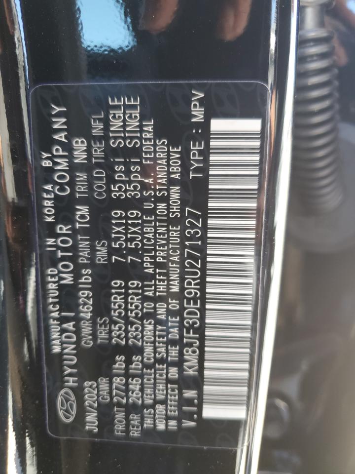 2024 HYUNDAI TUCSON XRT VIN:KM8JF3DE9RU271327