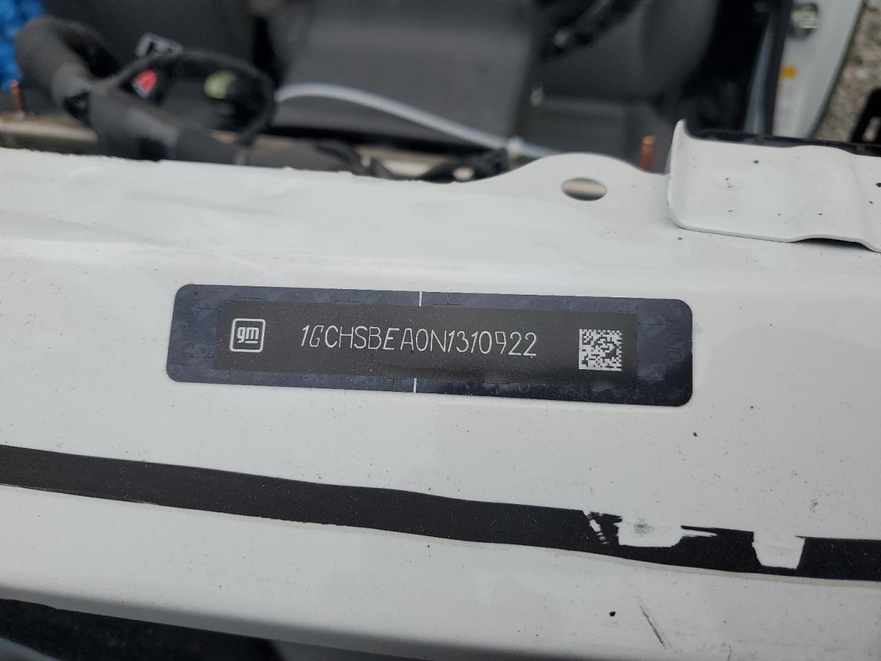 2022 CHEVROLET COLORADO VIN:1GCHSBEA0N1310922