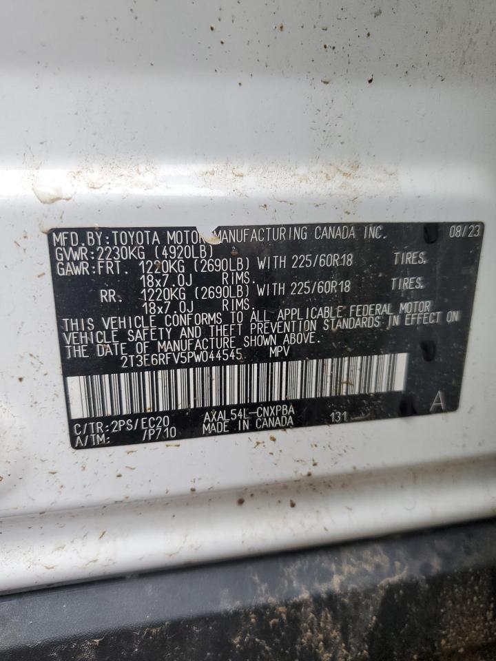 2023 TOYOTA RAV4 XSE VIN:2T3E6RFV5PW044545
