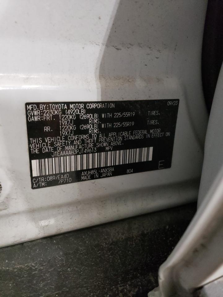 2023 TOYOTA VENZA LE VIN:JTEAAAAH3PJ149613