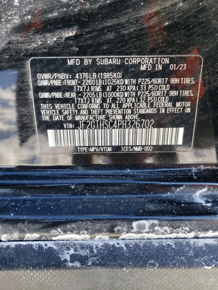 2023 SUBARU CROSSTREK SPORT VIN:3D7MX48CX6G184263