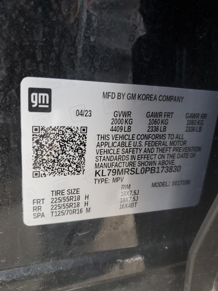 2023 CHEVROLET TRAILBLAZER LT VIN:KL79MRSL0PB173830