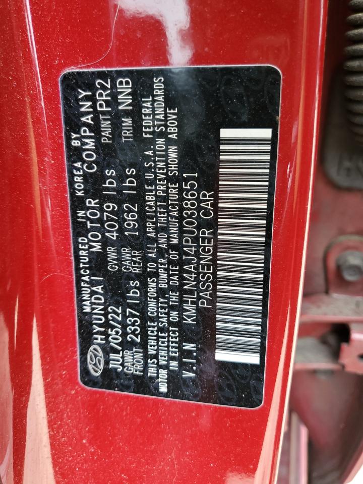 2023 HYUNDAI ELANTRA LIMITED VIN:KMHLN4AJ4PU038651