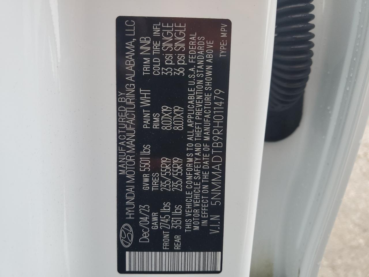 2024 GENESIS GV70 BASE VIN:5NMMADTB9RH011479