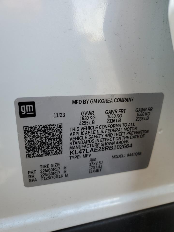 2024 BUICK ENVISTA PREFERRED VIN:KL47LAE28RB102664