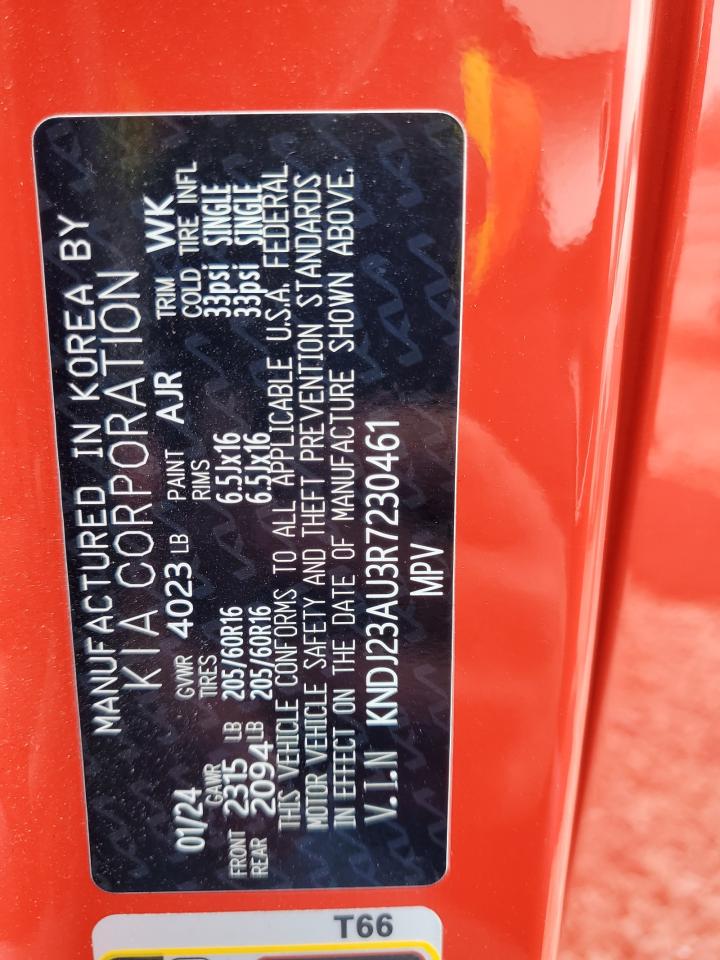 2024 KIA SOUL LX VIN:KNDJ23AU3R7230461