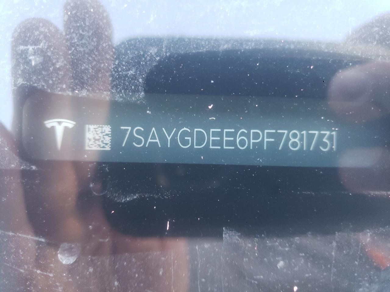 2023 TESLA MODEL Y VIN:7SAYGDEE6PF781731