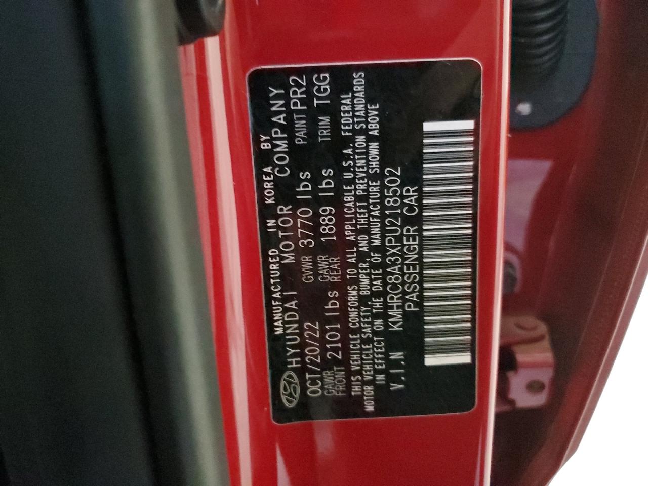 2023 HYUNDAI VENUE SEL VIN:3VWEB7BU2KM238566