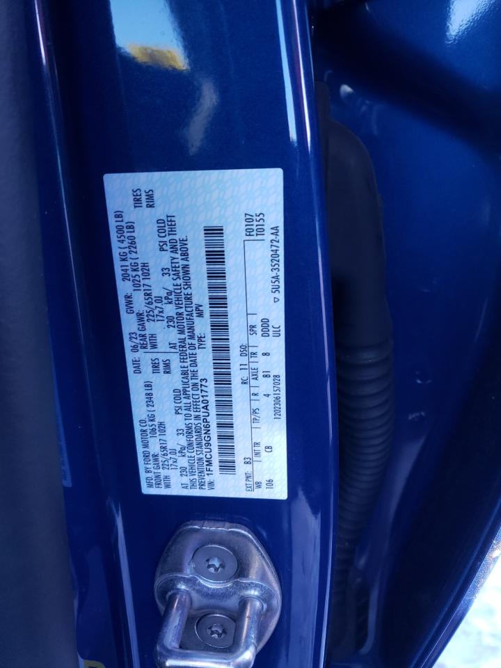 2022 FORD ESCAPE ACTIVE VIN:1FMCU9GN6PUA01773