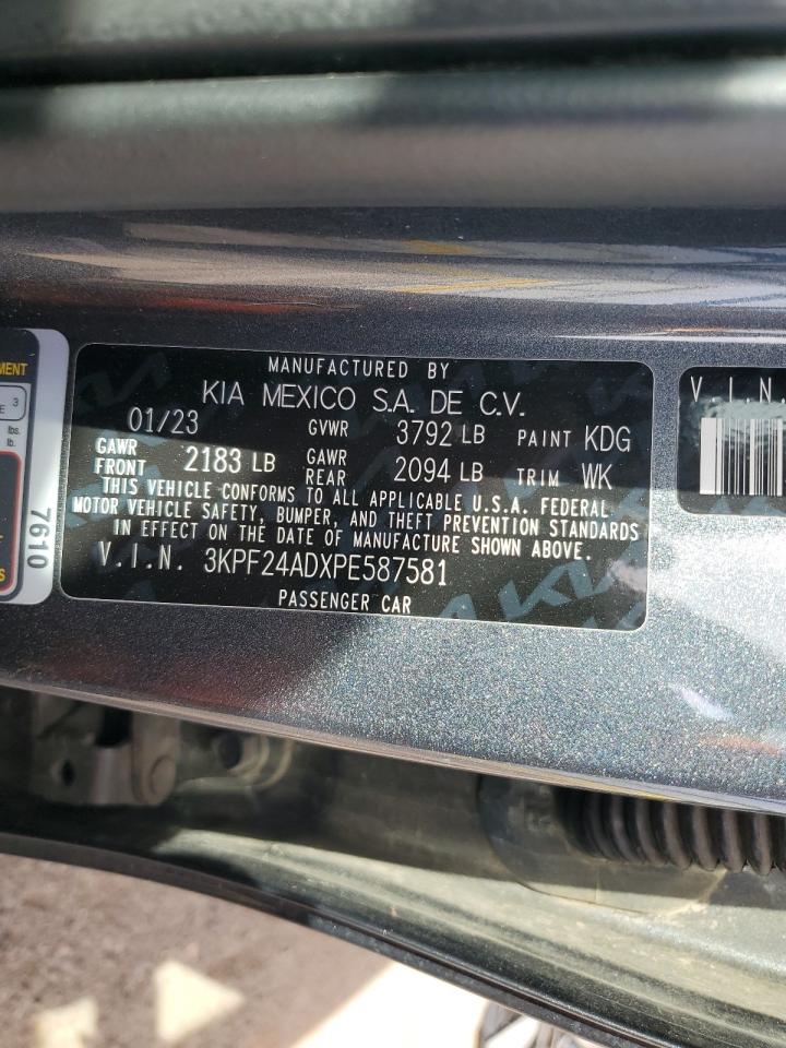 2023 KIA FORTE LX VIN:3KPF24ADXPE587581