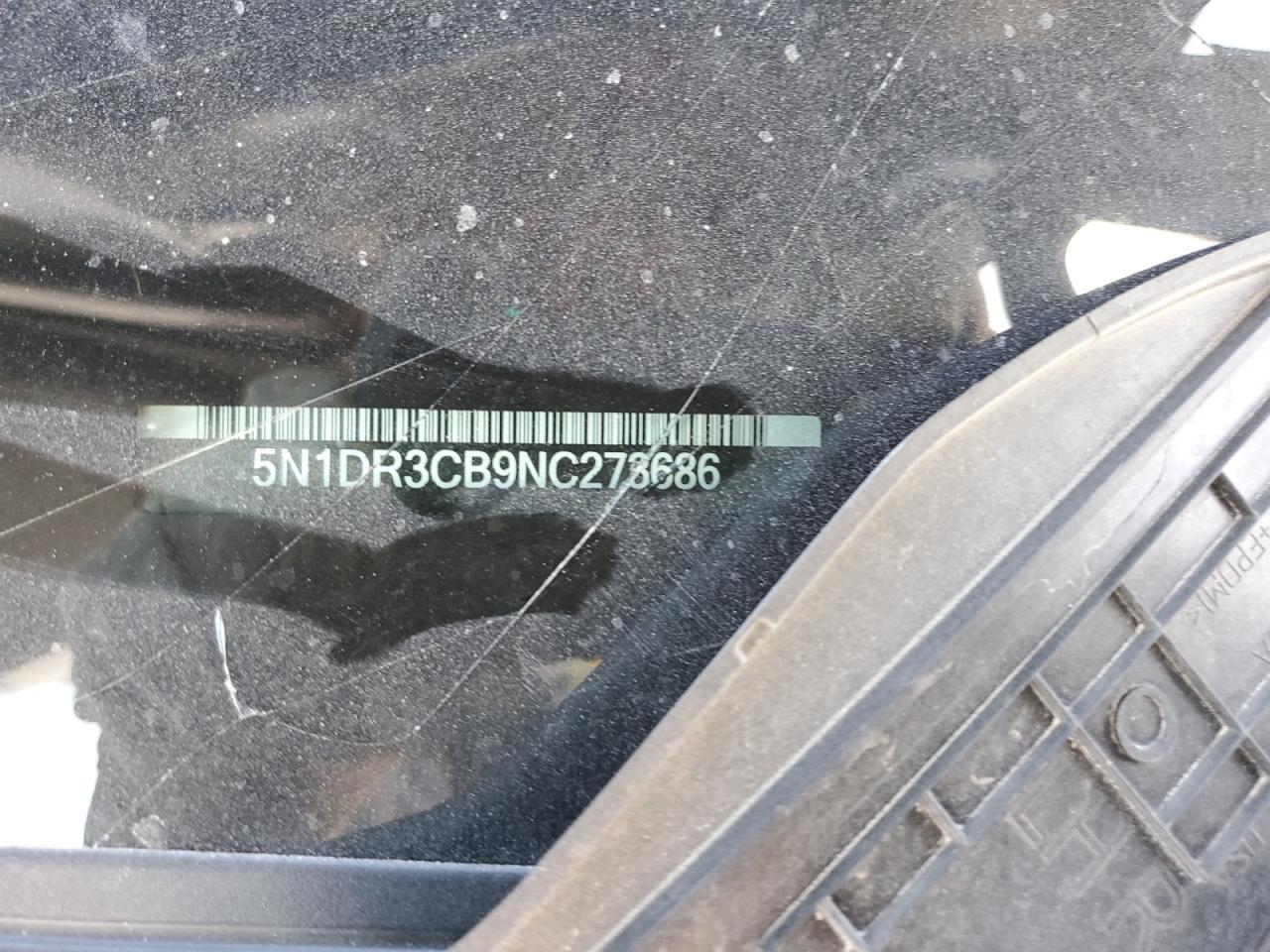 2022 NISSAN PATHFINDER SL VIN:5N1DR3CB9NC273686