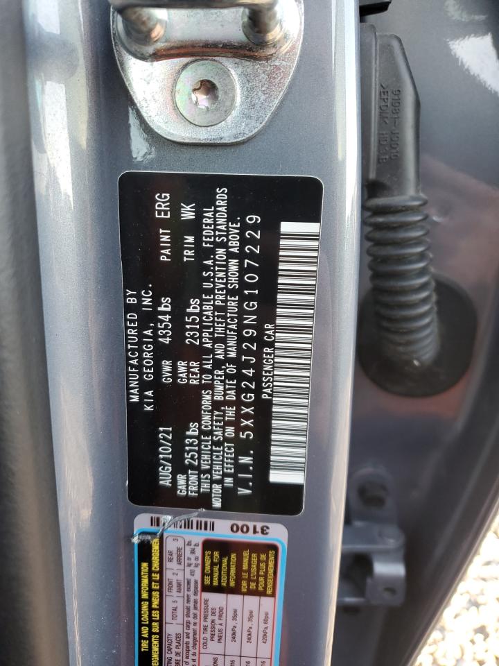2022 KIA K5 LX VIN:5XXG24J29NG107229
