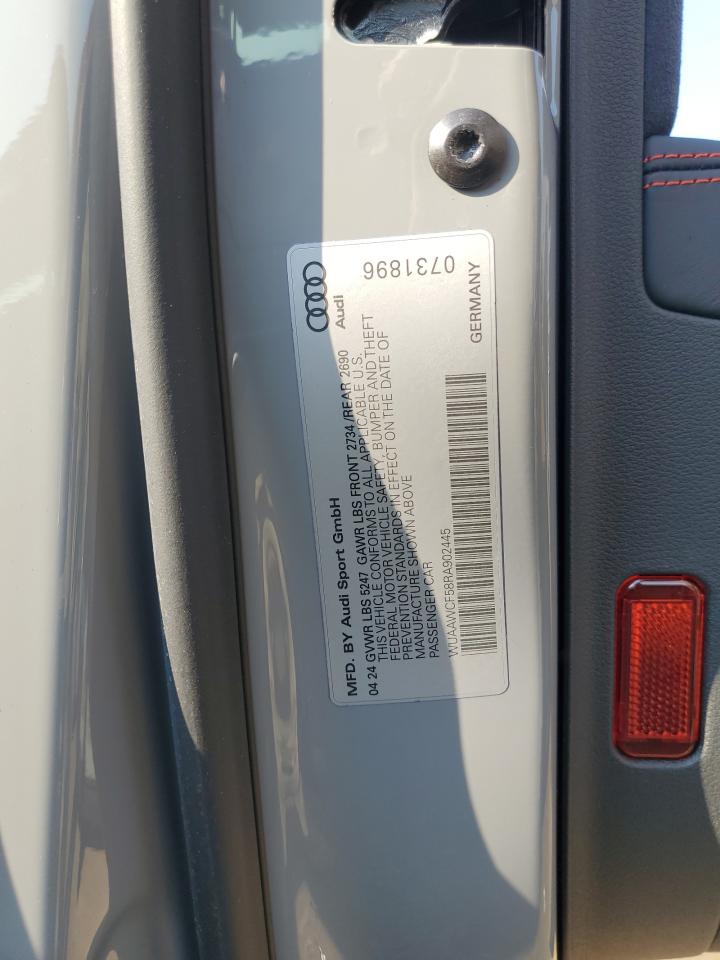 2024 AUDI RS5 VIN:WUAAWCF58RA902445