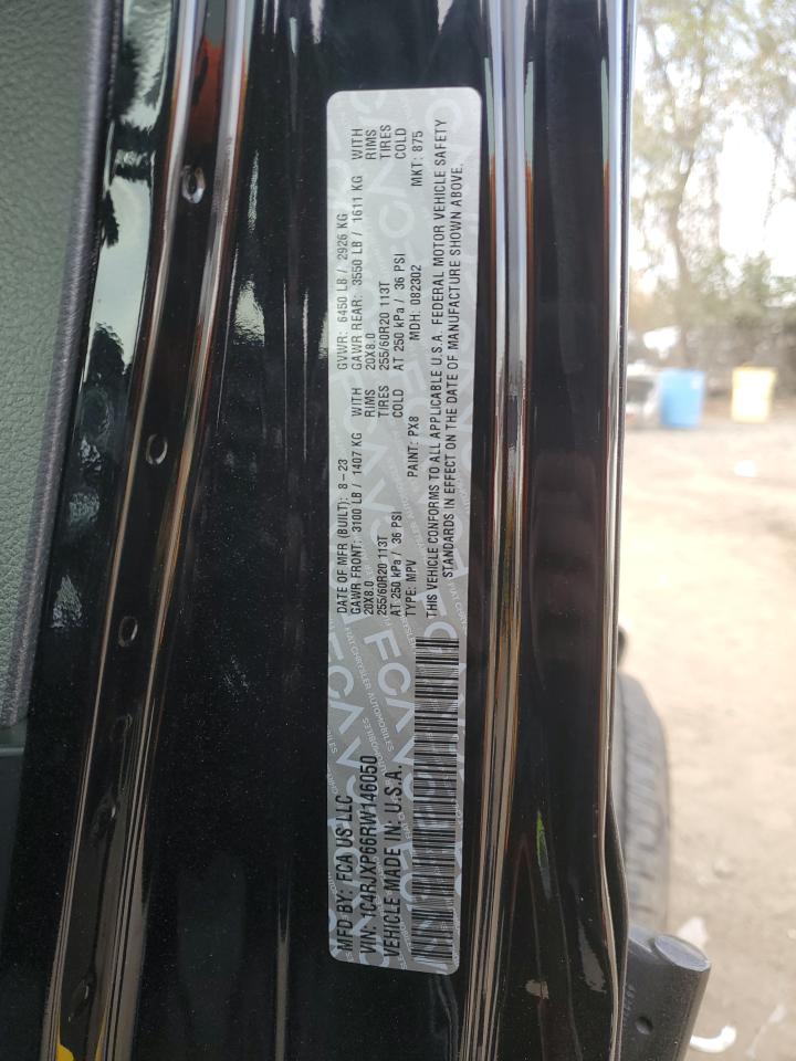 2024 JEEP WRANGLER SAHARA 4XE VIN:1C4RJXP66RW146050