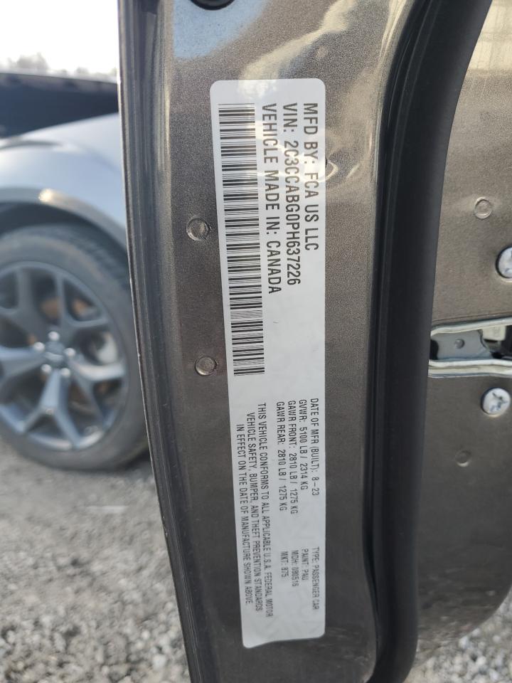 2023 CHRYSLER 300 S VIN:2C3CCABG0PH637226