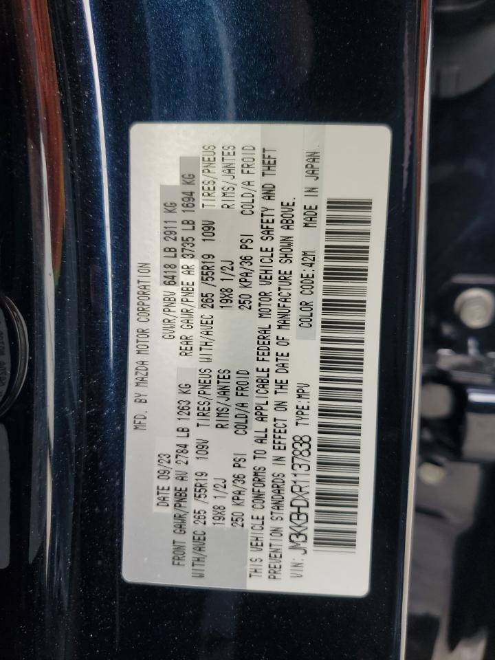 2024 MAZDA CX-90 PREFERRED VIN:JM3KKBHDXR1137838