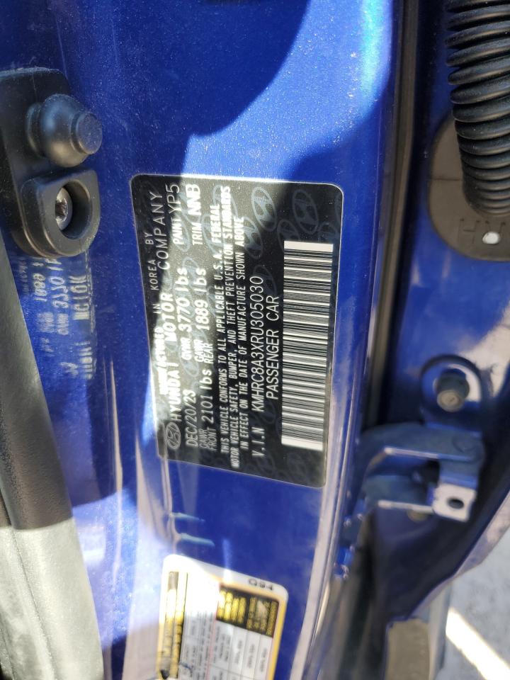 2024 HYUNDAI VENUE SEL VIN:KMHRC8A3XRU305030