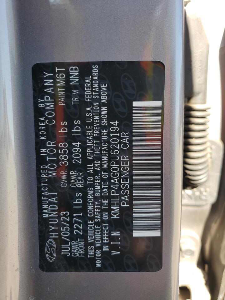 2023 HYUNDAI ELANTRA LIMITED VIN:KMHLP4AG0PU620194