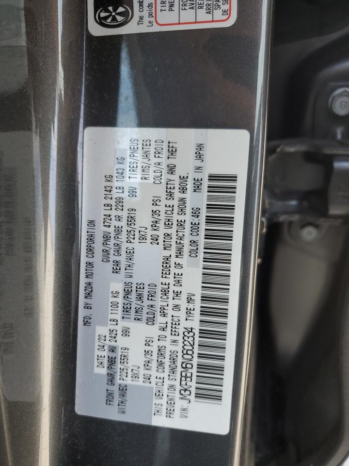 2022 MAZDA CX-5 PREMIUM PLUS VIN:JM3KFBEM6N0602334