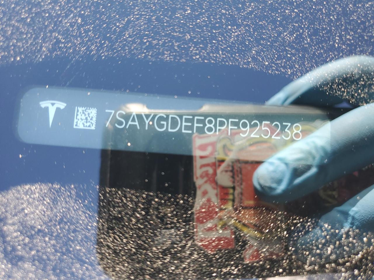 2023 TESLA MODEL Y VIN:7SAYGDEF8PF925238