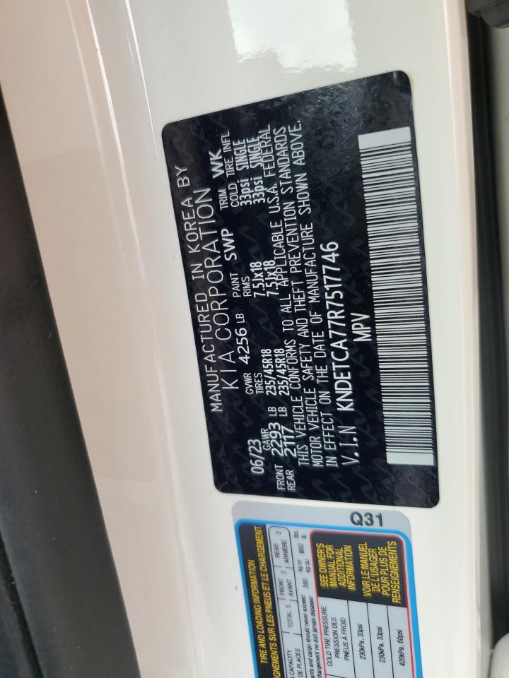 2024 KIA SELTOS SX VIN:KNDETCA77R7517746