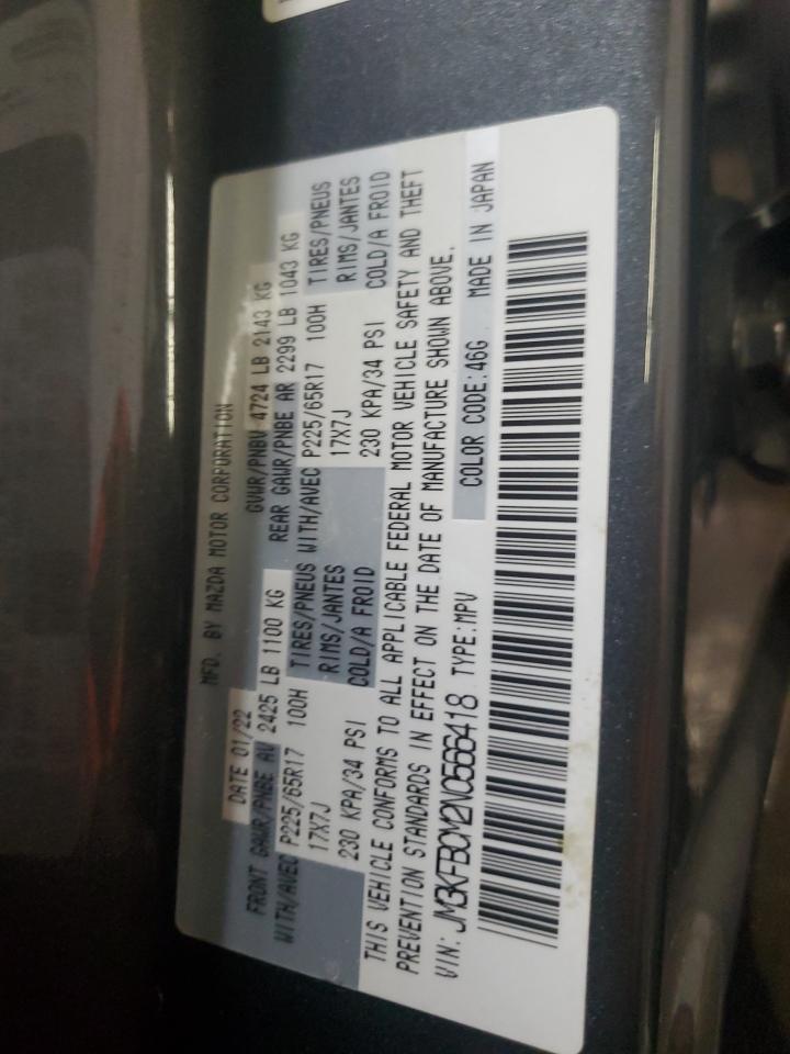 2022 MAZDA CX-5 PREFERRED VIN:JM3KFBCM2N0566418