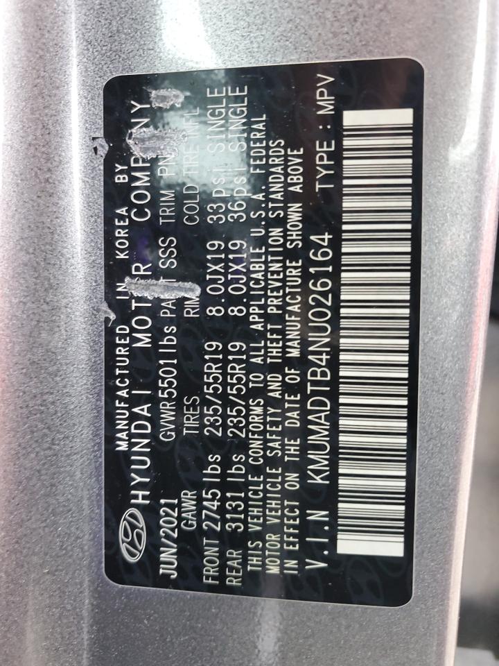 2022 GENESIS GV70 BASE VIN:KMUMADTB4NU026164