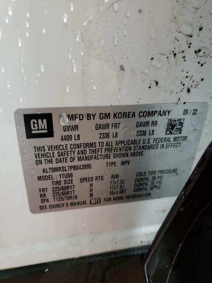 2023 CHEVROLET TRAILBLAZER LT VIN:KL79MRSL7PB043995