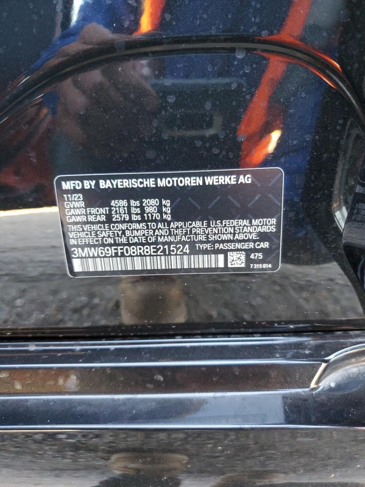 2024 BMW 330I VIN:3MW69FF08R8E21524