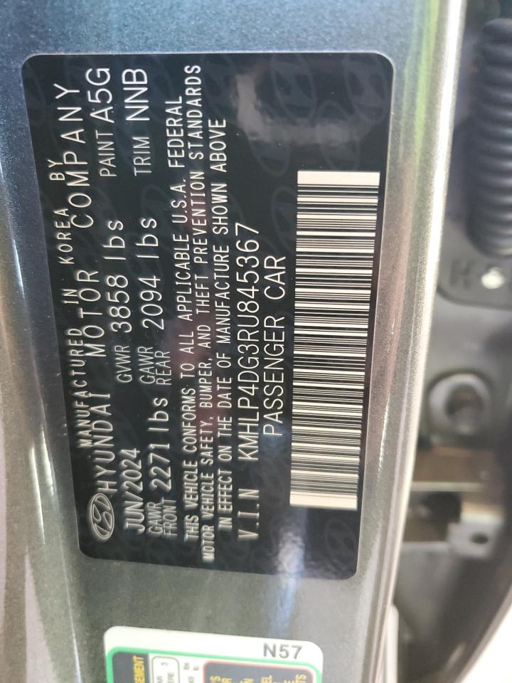 2024 HYUNDAI ELANTRA LIMITED VIN:KMHLP4DG3RU845367