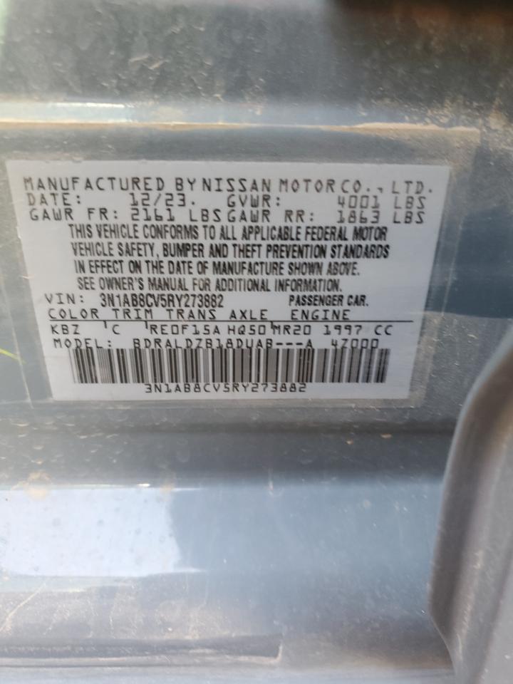 2024 NISSAN SENTRA SV VIN:3N1AB8CV5RY273882