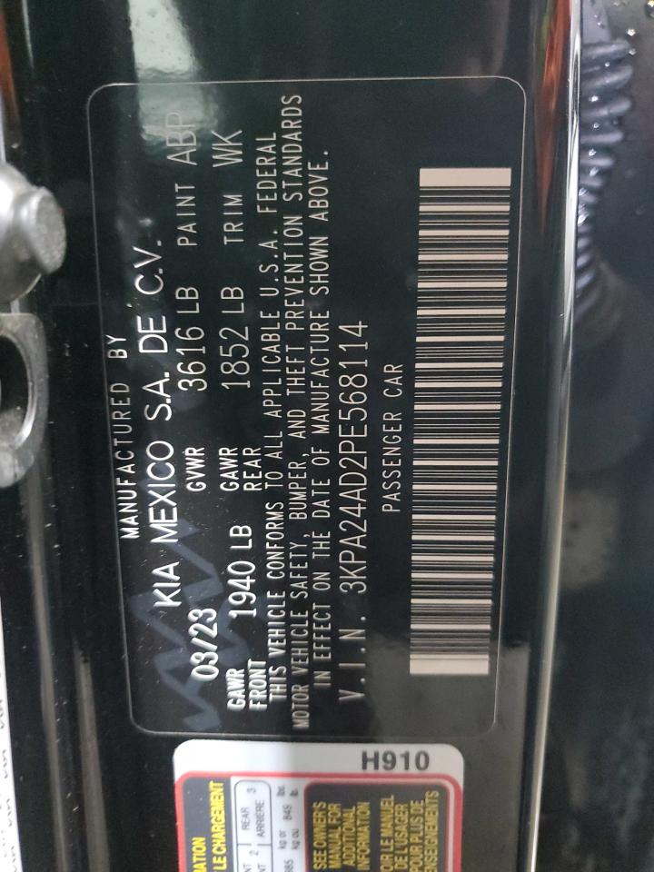 2023 KIA RIO LX VIN:3KPA24AD2PE568114