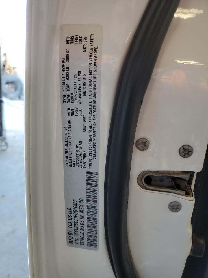 2023 RAM 2500 TRADESMAN VIN:3C6UR5CJ1PG516485